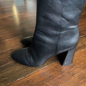 Nordstrom Sam Edelman Black Heeled Boots Sleek Design